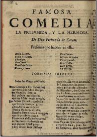 La presumida, y la hermosa [1675?]