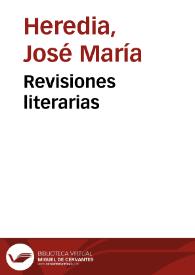 Revisiones literarias