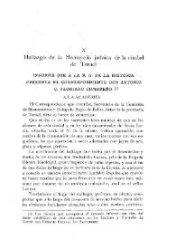 Hallazgo de la necrópolis judaica de la ciudad de Teruel