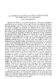 Las obras de Garcilaso con anotaciones de Fernando de Herrera