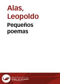 Pequeños poemas