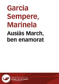 Ausiàs March, ben enamorat