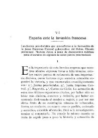 España ante la invasión francesa : las Juntas provinciales que precedieron a la formación de la Junta Suprema Central gubernativa del Reino