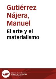 El arte y el materialismo