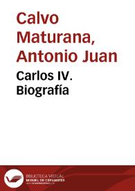 Carlos IV. Biografía