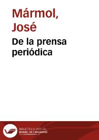 De la prensa periódica