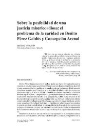 Sobre la posibilidad de una justicia misericordiosa: el problema de la caridad en Benito Pérez Galdós y Concepción Arenal