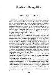 Clarín, crítico literario