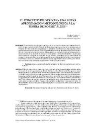 El concepto de Derecho: una nueva aproximación metodológica a la teoría de Robert Alexy