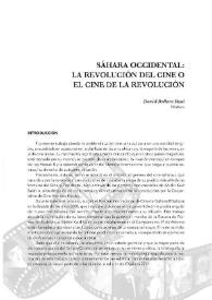 Sáhara occidental : la revolución del cine o el cine de la revolución