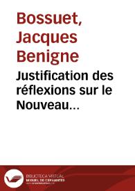 Justification des réflexions sur le Nouveau Testament...