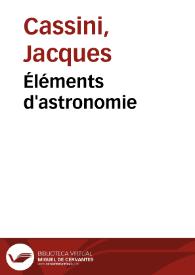 Éléments d'astronomie