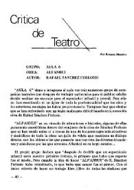 Crítica de Teatro