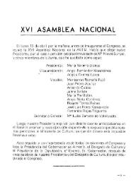 XVI Asamblea Nacional