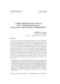 Cambios residenciales internos en la ciudad de Barcelona: evolución y características territoriales