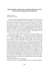 Entre ecdótica y pragmática : la puntuación en los impresos dramáticos españoles y novohispanos