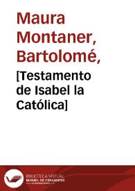 [Testamento de Isabel la Católica]