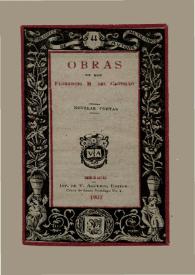 Obras de Don Florencio M. del Castillo. Novelas cortas