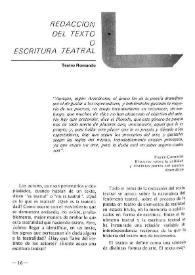 Redacción del texto o escritura teatral