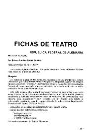 Fichas de teatro