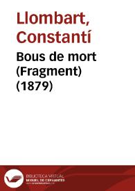 Bous de mort (Fragment) (1879)