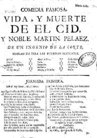 Vida, y muerte de el Cid, y Noble Martin Pelaez