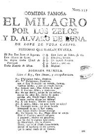 El milagro por los zelos y D. Alvaro de Luna