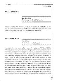 Programación de los espacios teatrales. Programador versus programado (Debate IV Sesión) (Ponencia VIII y Ponencia IX)