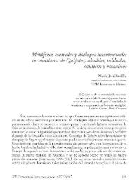 Metáforas teatrales y diálogos intertextuales cervantinos : de Quijotes, alcaldes, soldados, cautivos y vizcaínos