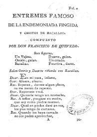 Entremes famoso de la endemoniada fingida y chistes de bacallao