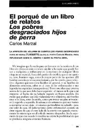 El porqué de un libro de relatos: 