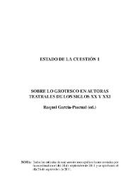 Protocolo de valoración del código de comunicación grotesco en las creadoras teatrales (siglos XX y XXI): teoría y práctica escénica