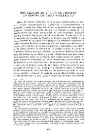 Una lección de ética y de historia. (La España de César Vallejo)