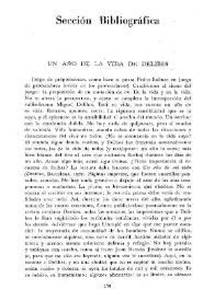 Un año de la vida de Delibes [Reseña]