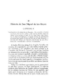 Historia de San Miguel de los Reyes