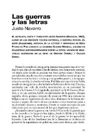 Las guerras y las letras