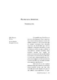 Presentación. Sección II: Problemas abiertos [Discusiones, núm. 10 (2011)]