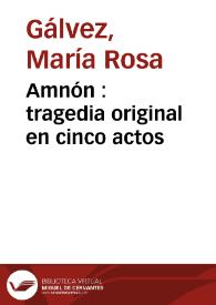 Amnón : tragedia original en cinco actos