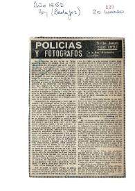 Policías y fotógrafos