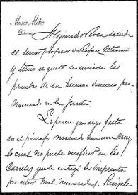 Carta de Alejandro Roca a Rafael Altamira. Buenos Aires, 27 de septiembre de 1909