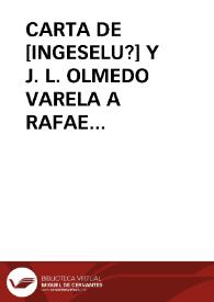 Carta de J. L. Olmedo Varela y [Ingeselu?] a Rafael Altamira, 6 de octubre de 1909