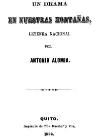 Un drama en nuestras montañas, leyenda nacional