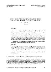 La molinería hidráulica en el territorio valenciano durante los siglos XIII-XIX