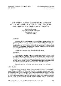 Las simas del macizo Occidental de los Picos de Europa : disposición estructural, depósitos asociados y características del drenaje