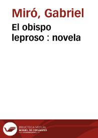 El obispo leproso : novela