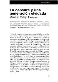 La censura y una generación olvidada