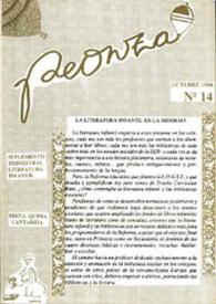 Peonza : Revista de literatura infantil y juvenil. Núm. 14, octubre 1990