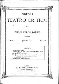 Nuevo Teatro Crítico. Año I, núm. 6, junio de 1891