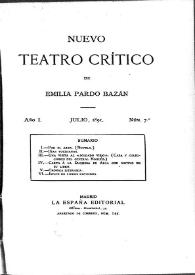 Nuevo Teatro Crítico. Año I, núm. 7, julio de 1891