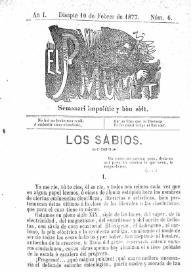 El Pare Mulet : semanari impolític y bóu solt. Añ I, núm. 6 (Disapte 10 de Febrer de 1877) [sic]